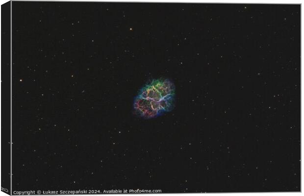 Crab Nebula in Taurus constellation Canvas Print by Łukasz Szczepański