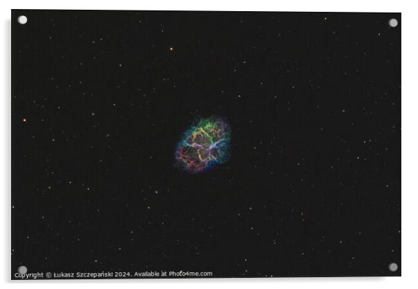 Crab Nebula in Taurus constellation Acrylic by Łukasz Szczepański