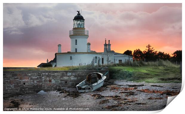 Chanonry Point Lighthouse Print by Chris Mobberley