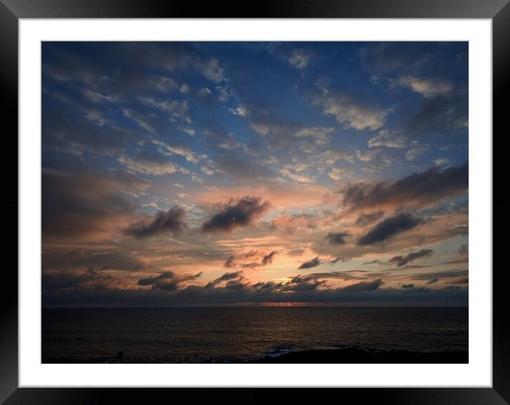 Newquay sunset Framed Mounted Print by Charles Powell