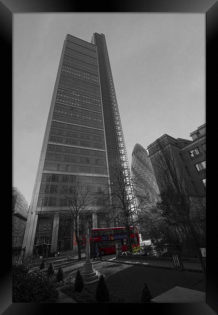 Heron Tower London Framed Print by David French