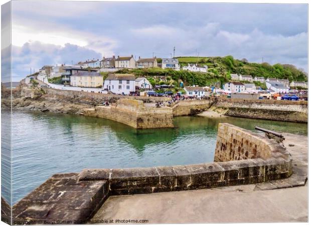 Porthleven Harbour Canvas Print by Beryl Curran
