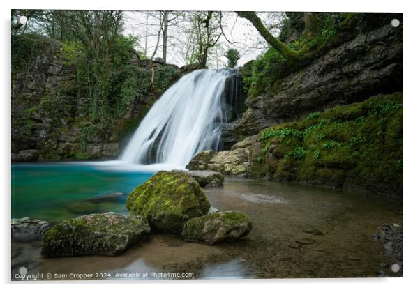 Chasing waterfalls  Acrylic by Sam Cropper