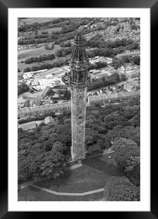 Wainhouse Tower Framed Mounted Print by Apollo Aerial Photography