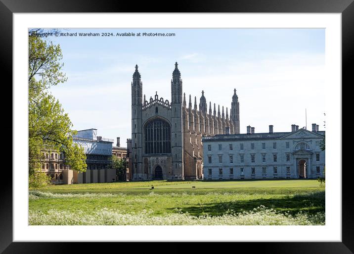 Kings College Chapel Framed Mounted Print by Richard Wareham