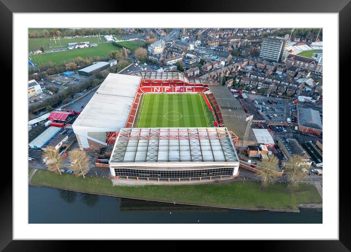  Nottingham Forest FC Framed Mounted Print by Apollo Aerial Photography