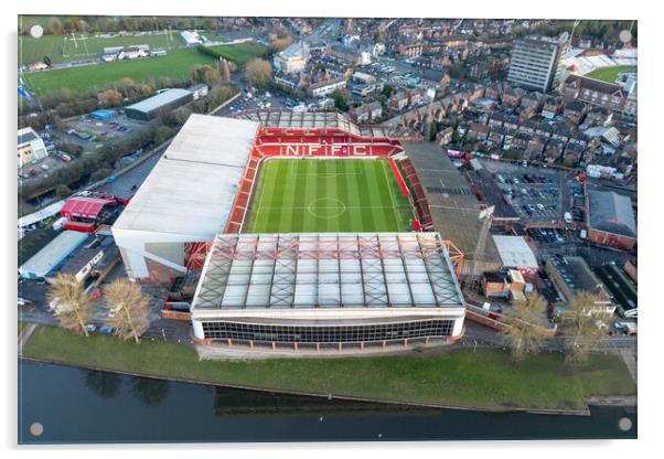  Nottingham Forest FC Acrylic by Apollo Aerial Photography