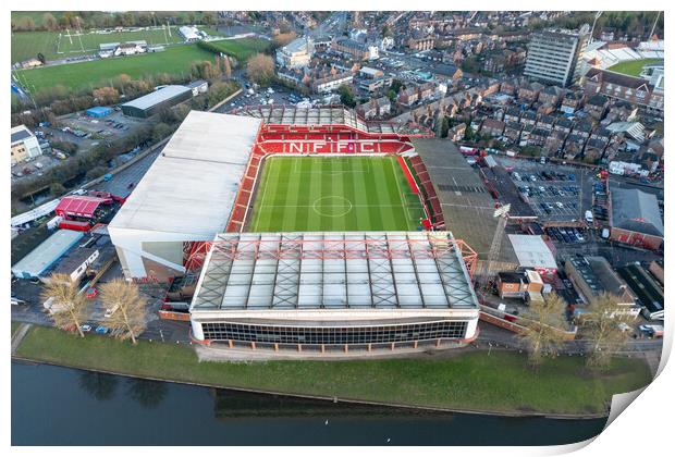  Nottingham Forest FC Print by Apollo Aerial Photography