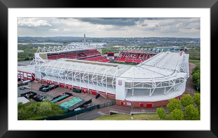 Stoke City Football Club Framed Mounted Print by Apollo Aerial Photography