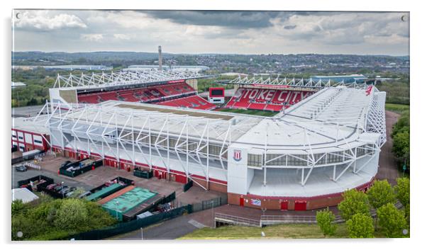 Stoke City Football Club Acrylic by Apollo Aerial Photography