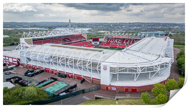 Stoke City Football Club Print by Apollo Aerial Photography