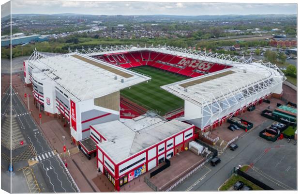 bet365 Stadium Canvas Print by Apollo Aerial Photography