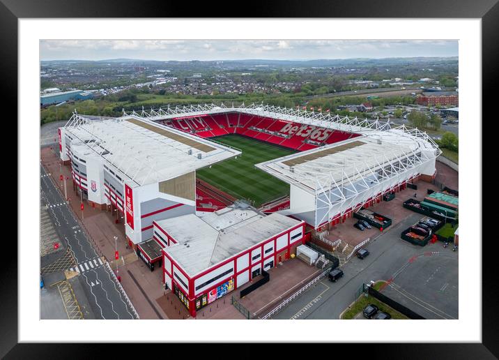 bet365 Stadium Framed Mounted Print by Apollo Aerial Photography