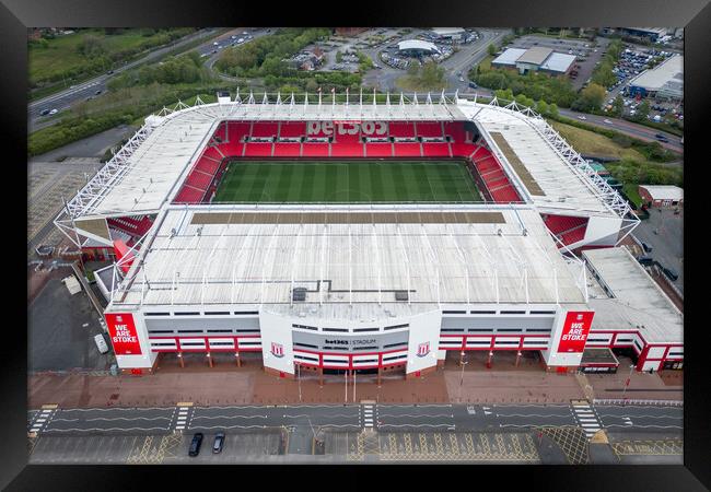 bet365 Stadium Framed Print by Apollo Aerial Photography