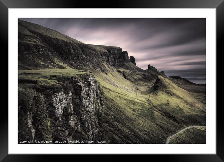 The Quiraing Framed Mounted Print by Dave Bowman