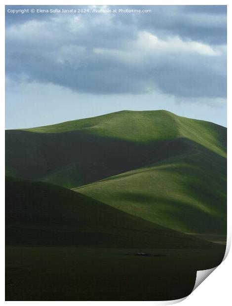 Castelluccio di Norcia II Print by Elena Sofia Janata