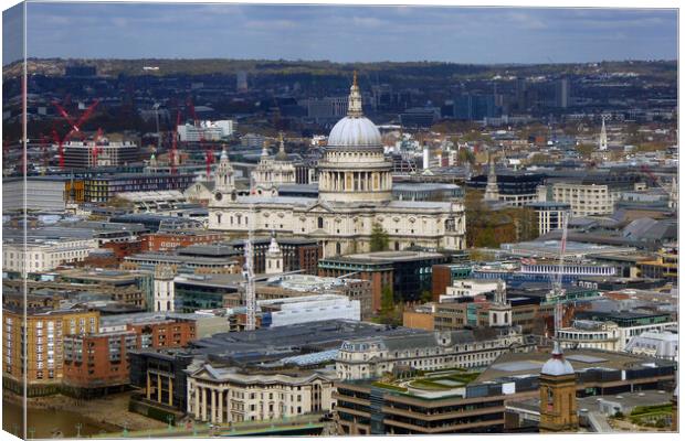 St Paul's Cathedral London England Canvas Print by Andy Evans Photos