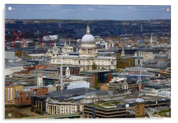 St Paul's Cathedral London England Acrylic by Andy Evans Photos
