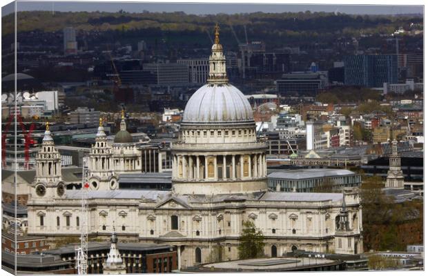 St Paul's Cathedral London England Canvas Print by Andy Evans Photos