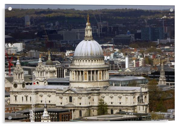 St Paul's Cathedral London England Acrylic by Andy Evans Photos
