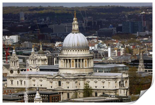 St Paul's Cathedral London England Print by Andy Evans Photos