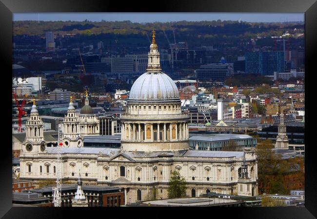St Paul's Cathedral London England Framed Print by Andy Evans Photos
