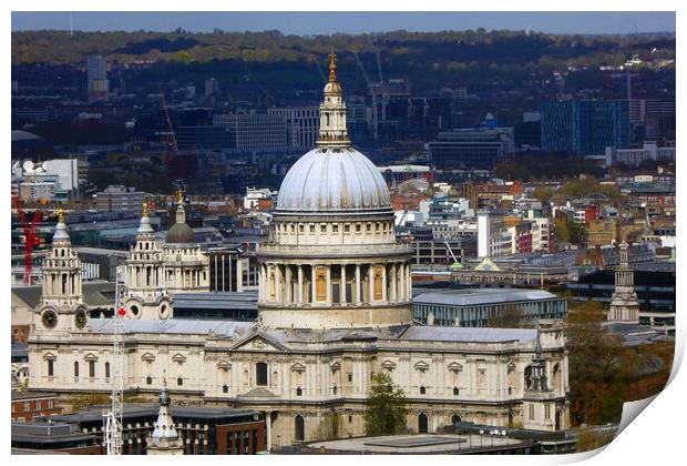 St Paul's Cathedral London England Print by Andy Evans Photos