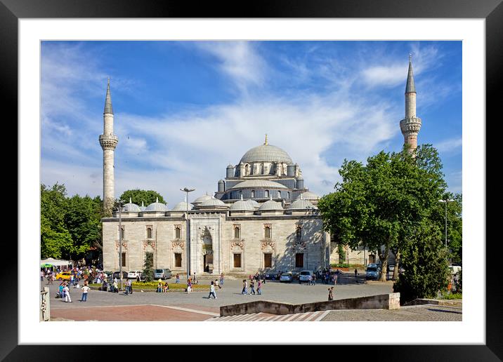 Beyazit Mosque and Square in Istanbul Framed Mounted Print by Artur Bogacki