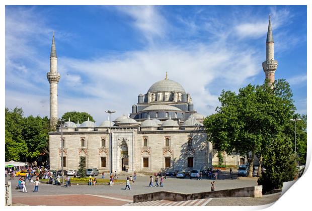 Beyazit Mosque and Square in Istanbul Print by Artur Bogacki