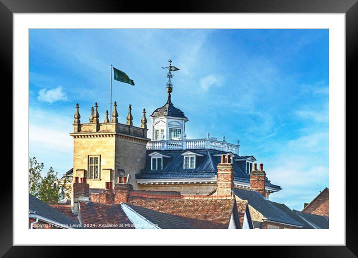 Rooftops of Abingdon Framed Mounted Print by Ian Lewis
