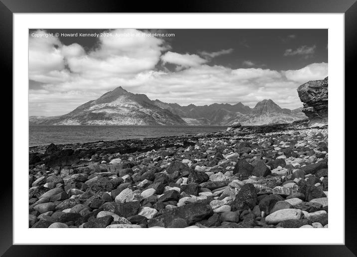 The Cuillins from Elgol, Isle of Skye, Scotland Framed Mounted Print by Howard Kennedy