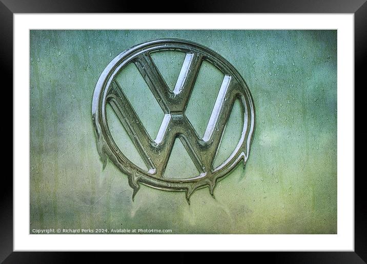 Volkswagen Meltdown Framed Mounted Print by Richard Perks