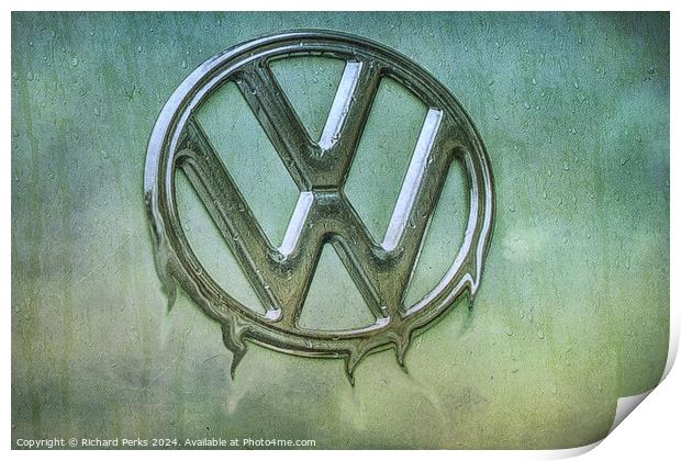Volkswagen Meltdown Print by Richard Perks