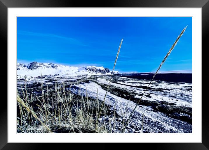 Beach Dunes Iceland Framed Mounted Print by Alice Rose