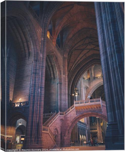 Within the arches of the Cathedral Canvas Print by Maurice Gunnery
