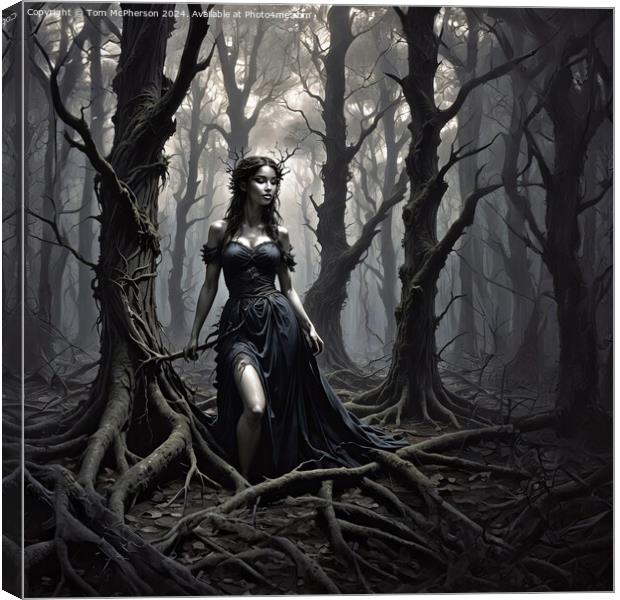 Mystery Woman Canvas Print by Tom McPherson
