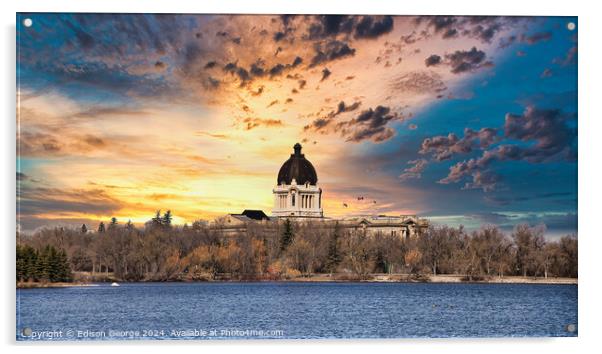 Legislative Assembly of Saskatchewan Acrylic by Edison George
