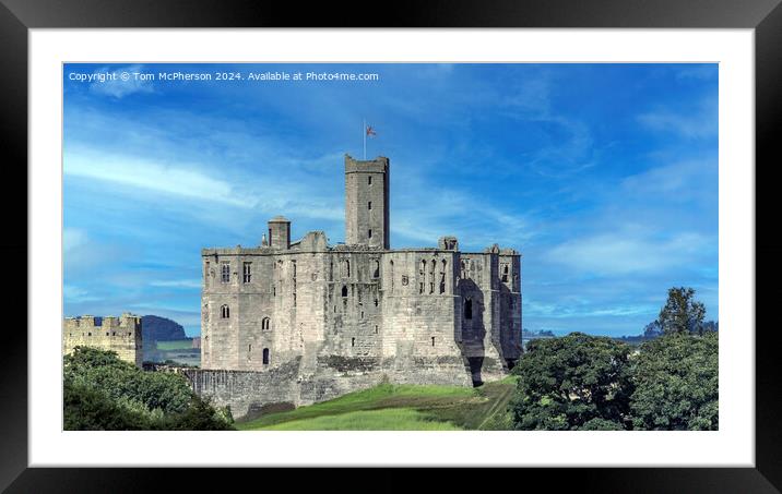 Warkworth Castle  Framed Mounted Print by Tom McPherson