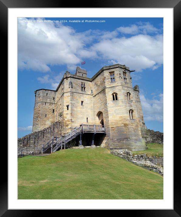 Warkworth Castle  Framed Mounted Print by Tom McPherson