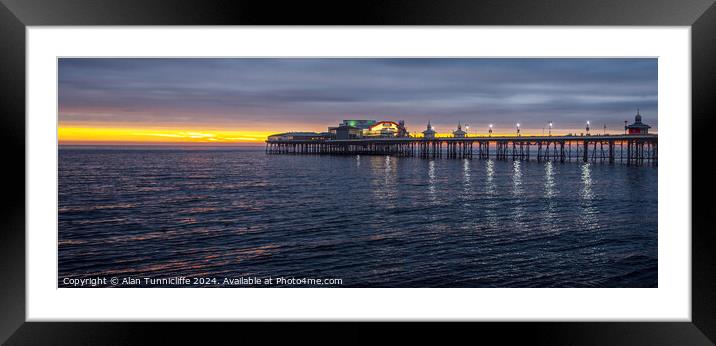 blackpool north pier Framed Mounted Print by Alan Tunnicliffe
