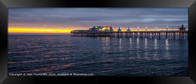 blackpool north pier Framed Print by Alan Tunnicliffe