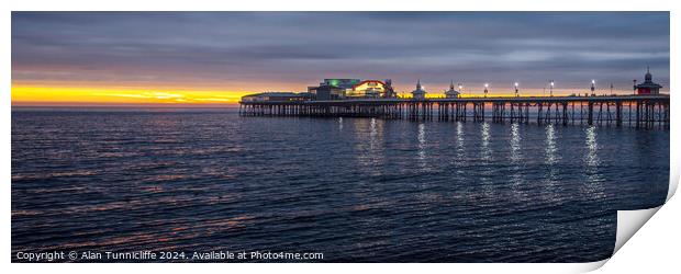 blackpool north pier Print by Alan Tunnicliffe