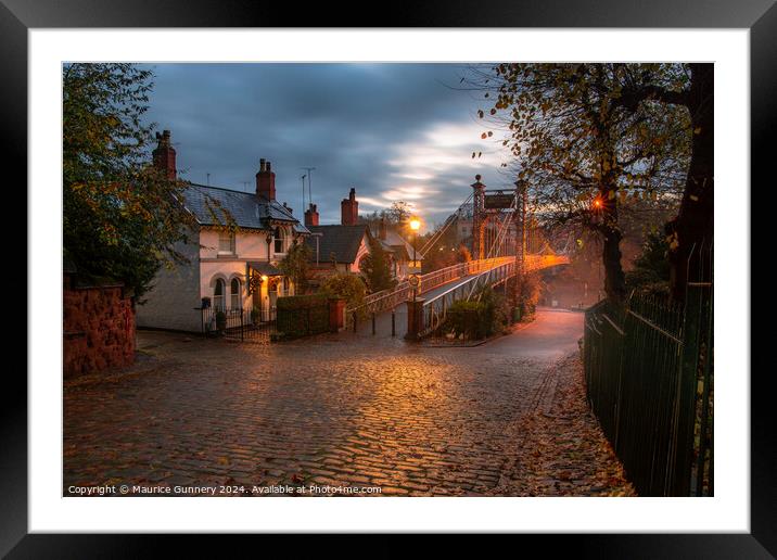 Sunrise on the Queens Park Bridge Framed Mounted Print by Maurice Gunnery