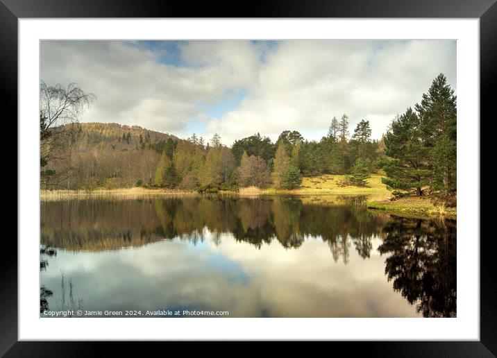 Lochan Mor Framed Mounted Print by Jamie Green