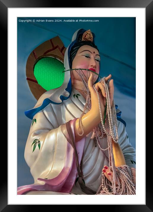 Goddess of Mercy Framed Mounted Print by Adrian Evans