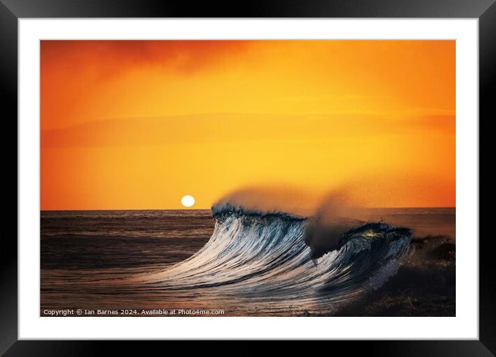 Sun and surf Framed Mounted Print by Ian Barnes