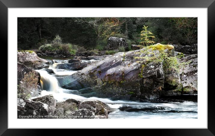 Above Rogie Falls Framed Mounted Print by Chris Mobberley