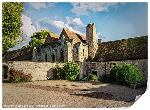 The Checker at Abingdon Abbey Print by Ian Lewis