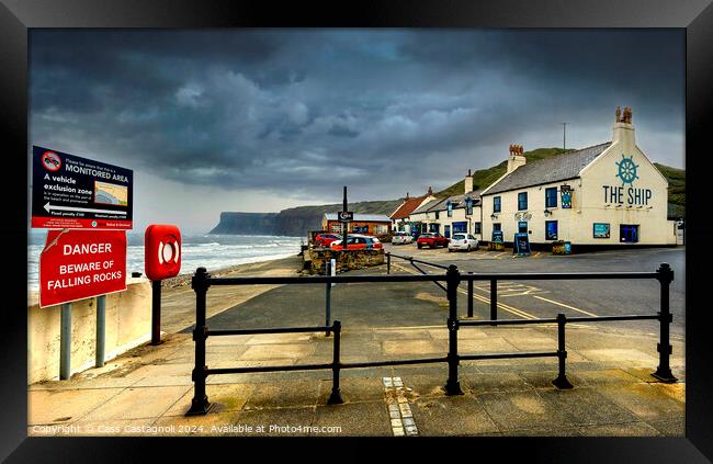 The Ship Inn - Saltburn-by-the-Sea Framed Print by Cass Castagnoli