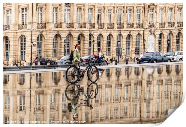 Council office in Bordeaux france  Print by Holly Burgess